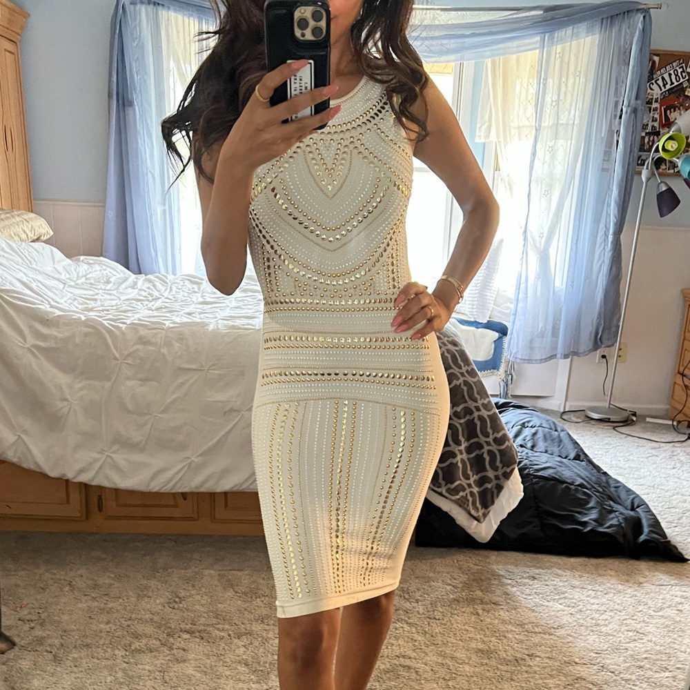 Bebe small studded dress